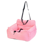 Pink dog car seat for puppies cats dog booster seat with stripes travel seat for dogs