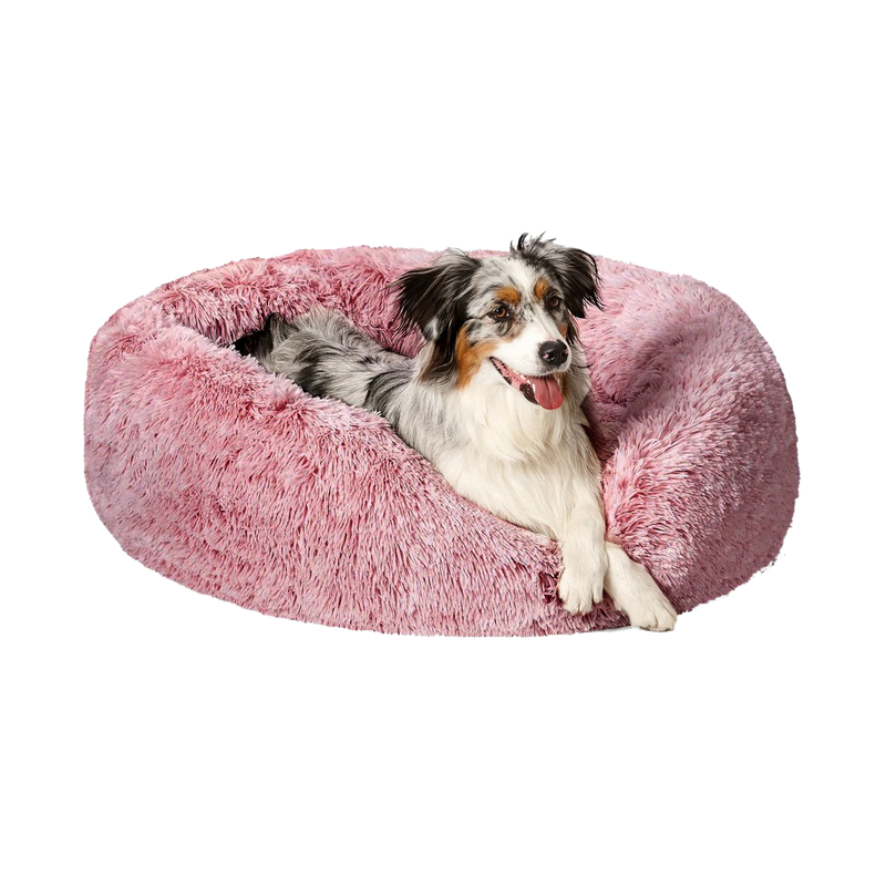 Large pink dog bed hot sale